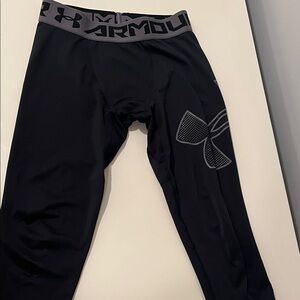Under Armour Kids Charcoal Black Leggings